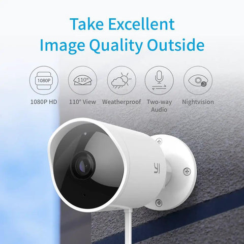 Outdoor Security Camera 1080p Cloud Cam Waterproof IP Night Vision With Two Way Audio Motion Detection And Activity Alerts