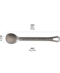 Ultralight Titanium Long Spoon For Backpacking And Camping, Durable Camp Utensil With Long Handle And Carabiner Loop, 21.2 cm