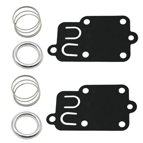 Carburetor Diaphragm Gasket Kit For 270026 272538 272538S 272637 4157 4168 5021 5021A 5021B 5021C 5021D 5021H 5021K With 260455 Spring And 690766 Spring Cap For Small Engine Carburetors, showing two diaphragms, springs, and spring caps.
