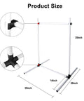 Dog Agility Jump Training Kit With Four Adjustable Hurdles And Storage Bag, detailed product size dimensions shown.