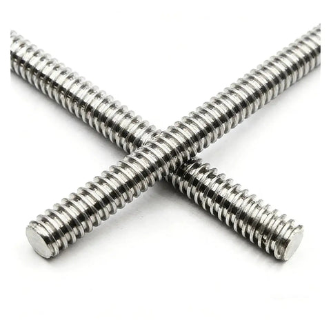 Premium Trapezoidal Lead Screw Forged From True 304 Stainless Steel Includes Copper Nut For A Smooth Operator Setup Built Tough For Daily Grind On Cnc Routers 3D Printers And Stepper Drives 0.5m