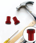 8 Piece Non Slip Aluminum Table Clamps for Woodworking Benches with quick release and red positioning cards for workshop use