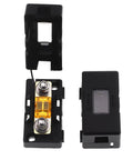 Built Like A Tank 20A AMI Midi Fuse Holder With Bolt On Mounting And Splash Proof Zinc Terminals For Cars Trucks And Rvs Pack Of Two, showing two fuse holders with a yellow fuse.