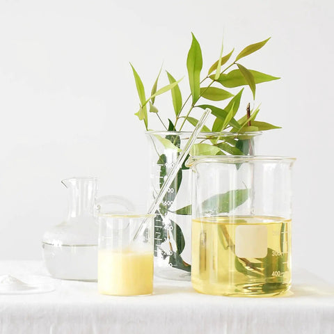 Laboratory setup with beakers and a glass stick for Two Pack Glass Sticks For Electrostatics Experiments Teaching Kit For Junior High Physics Labs Demonstrations Hands On Learning In Classroom And Home Science Projects Perfect For Practical Science Practice.