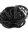 Black version of White Spiral Wrap Cable Tube Organizer for Home Theater TV and PC Setup, 3mm Inner Diameter and 4mm Outer Diameter, 20 Meters PE Tubing for DIY Cable Tidying and Neat Wires.