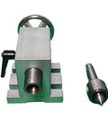 Dead Nuts Tight Mt2 Tailstock Kit With 65Mm Center Height And Quick Change 80Mm Chuck Socket showing metal construction and components.