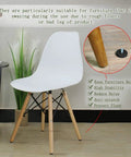 Adjustable M8 Leveling Feet for Furniture Legs, 40mm Base Floor Protectors, Height Adjustment 9 to 24mm, shown under a chair
