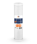 5 Micron Sediment And CTO Carbon Block Whole House Water Filter Cartridges Set Of 4 20x4.5 In For 2-Stage Filtration That Kicks Sediment Chlorine And Odors And Boosts Taste And Clarity