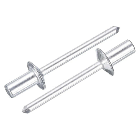 100 Pcs Aluminum Closed End Dome Head Blind Rivets 3/16 Inch And 3/8 Inch Size With Grip Range 0.11 To 0.20 Inches For DIY Projects