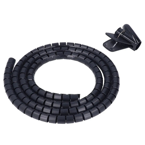 Spiral Cable Wrap For Home Office And Entertainment Setup Flexible Cable Sleeves Winding Tube For TV DVD And PC High Strength Wire Organizer