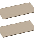 Outdoor Storage Shelf Kit For A 150 Gallon Deck Box With Two Weatherproof Shelves, Waterproof And UV Protected Beige