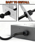 Heavy Duty 10 Pack 1/2 NPT Black Nylon PA66 IP68 Waterproof Adjustable Cable Glands installed in electrical boxes