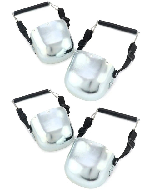 Heavy Duty Steel Toe Guard Metatarsal Guard Set With Adjustable Straps For Universal Fit In Work Boots Shoes And More Two Pairs