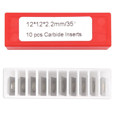 Straight Up 12X12X2.2Mm Square Corner Tungsten Carbide Turning Inserts With Rock Solid 35 Degree Angle And Dang Sharp Four Edge Geometry For Heavy Duty Metal Cutting Projects