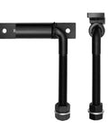 Heavy Duty Three Quarter Inch J Bolt Gate Hinge Seven Inch Adjustable Weld On For Wooden And Metal Gates Farm Fence And Driveway Use Two Pack Supports Up To One Thousand One Hundred Lbs Per Pair, black steel hinge
