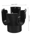 Cold Fog Sprayer Replacement Part For Facial Steamer, Universal Plastic Base Attachment For Esthetician Machines, Easy Maintenance And Efficient Mist Restoration For Salon Beauty Tools, black plastic, 8.2x6.8 cm