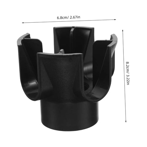 Cold Fog Sprayer Replacement Part For Facial Steamer, Universal Plastic Base Attachment For Esthetician Machines, Easy Maintenance And Efficient Mist Restoration For Salon Beauty Tools, black plastic, 8.2x6.8 cm