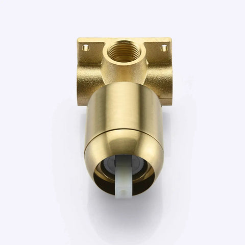 Kick Back And Relax With This Heavy Duty Brushed Gold Shower Setup Featuring A Slick Eight Inch Rain Showerhead And Premium Brass Body For Some Seriously Dope Bathroom Vibes
