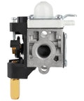 Carburetor Replacement Kit For Echo SRM 266 Trimmer And Brush Cutter front view showing metal body and fuel inlet fitting.
