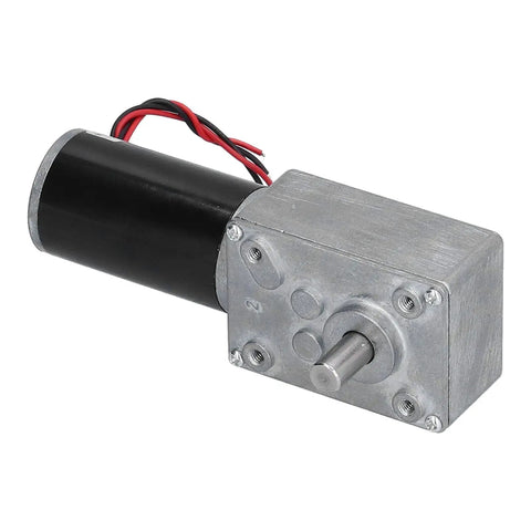 Built Like A Tank 12V DC Gear Motor With Hold Fast Self Locking Feature And Super Quiet Run Die Cast Aluminum Casing packs serious torque for automation.