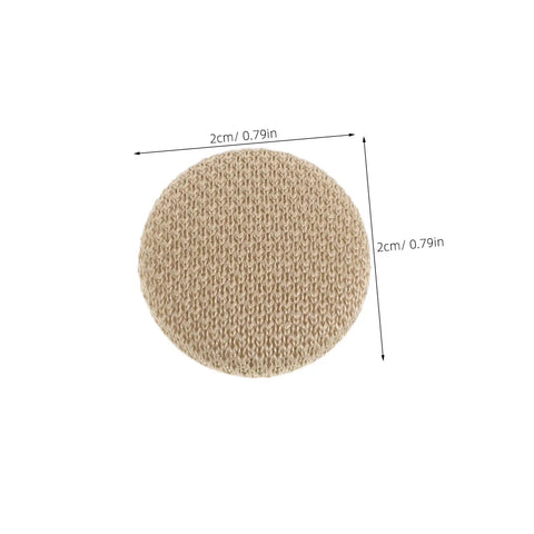 Round 2cm beige disc from All In One Car Roof Repair Kit For Headliner And Interior Fixes, 0.79 inches in diameter.