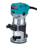 Compact Wood Router Kit With Trim Base And Plunge Tilt 710W Power One Quarter Inch Shank