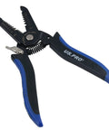 Seven Inch Multifunctional Electrical Wire Strippers And Cutters 22 To 10 Awg With Comfy Soft Grip Handles Precision Steel Blades Heavy Duty Workhorse For Slick Wiring Projects, showing cutting and stripping tools.