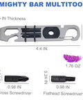 Super Versatile Pocket Pry Bar With Wrench And Ratchet Screwdrivers Keychain Crowbar Can Opener And Bottle Opener All In One EDC Tool