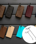 Heavy Duty Iron Slatwall Hooks Set Of 50 For Slat Walls And Pegboards displaying phone cases in retail setup