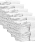 Stacks of Industrial Shop Towels 14x14 Inches 100 Percent Cotton Heavy Duty Commercial Grade Rags Bulk 500 Pack Lint Free