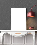 Modern kitchen with white console table featuring gold 80mm right angle finger edge pulls hidden cabinet handles, drawer closed.
