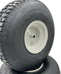 20x8.00-8 Lawn Mower Wheels Gray Set Of 2 With 3/4 Inch Axle And 2.90 Inch Hub, Turf Tread, Fits Many MTD 20-In Models