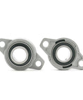 Legit 1 Piece KFL003 Zinc Alloy Pillow Block Flange Bearing Unit Housing Straight Outta The Box For Your Rigging Projects And Heavy Equipment Needs You Cannot Find Better Stuff Than These High Quality Parts So Grab Yours Fast. two-view zinc alloy flange bearing unit housing