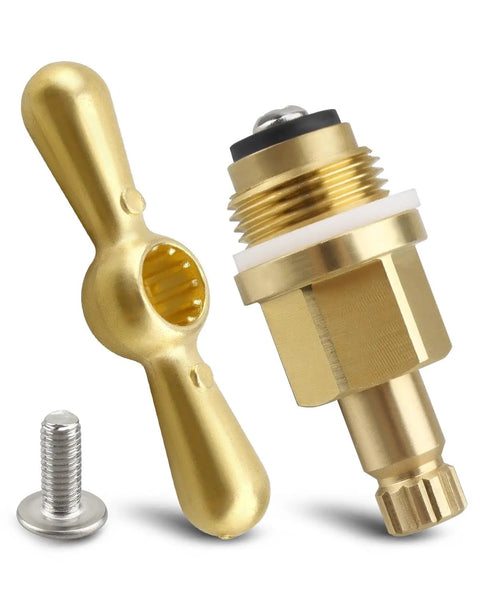 Brass Globe Valve Stem And Bonnet Kit With Handle For Arrowhead Hose Bibs Boiler Drains And Sill Faucets Go To Replacement Assembly