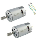 High-Performance 550 12V DC Ride-On Car Motor Set For Kids 12000 RPM CW CCW Low-Noise Drive Motors Two-Pack Replacement For Electric Cars