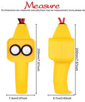 Premium Winch Handheld Control Assembly Replacement Remote Switch for 12V Electric Winches, yellow wired design, dimensions shown.