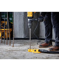 Worker using Pro Grade SDS Max Rotary Hammer Drill Bit 1 Inch By 31 Inch By 36 Inch With 4 Cutter Head on concrete floor