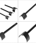 Leather Corner Punch Set with V Shaped Punches in 0.98 in, 1.18 in, and 1.57 in for belts and wallets, durable alloy tool