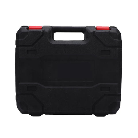 Nifty 2-Speed Cordless Drill for Home Use with US Plug storage case black plastic with carry handle for organizing tool accessories.