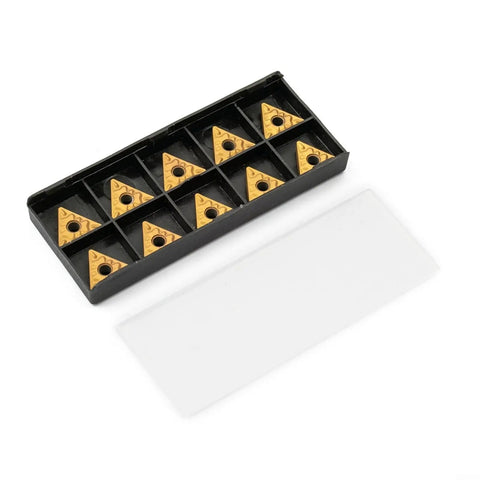 TNMG160408 HQ LF9011 TNMG332 carbide turning inserts for steel in 10 pack, indexable lathe blades with high grip strength for CNC machining