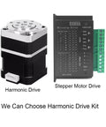 Heavy Duty Mini Harmonic Drive Strain Wave Gear Reducer Delivering Badass Torque And Legendary Precision For Industrial Robot And CNC Machinery Pro Rotary Actuator Motor Kit With 0.7 Nm Output featuring harmonic drive and stepper motor drive.