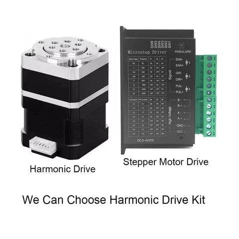 Heavy Duty Mini Harmonic Drive Strain Wave Gear Reducer Delivering Badass Torque And Legendary Precision For Industrial Robot And CNC Machinery Pro Rotary Actuator Motor Kit With 0.7 Nm Output featuring harmonic drive and stepper motor drive.