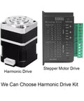 Image showing a Harmonic Drive High Precision Strain Wave Gear Reducer Rotary Actuator Kit with stepper motor drive for industrial robots.