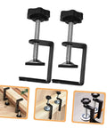 2-Pack Patio Clips Adjustable Fasteners for Wicker Sectional Sofas and Rattan Chairs shown with installation examples