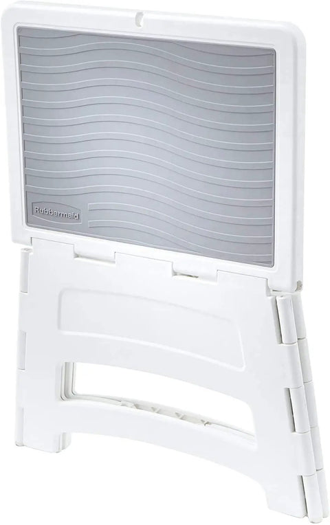 Grab And Go Ultra Compact Mini Folding Step Stool Lightweight 2.5 Lb Design With Slip Resistant Treads And Non Slip Feet
