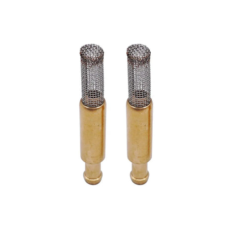 Two Pack One Quarter Inch In-Tank Fuel Filter Mesh Screen Replacement Kit, Brass With Steel Mesh, Fits One Quarter Inch Fuel Line, 0510-358 Compatible, Built Tough For Long Lasting Reliability