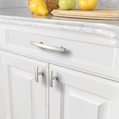 10 Pack Brushed Satin Nickel Cabinet Pulls 3 Inch Hole Centers Hardware For Cabinets Cupboards And Drawers Durable Zinc Alloy Handles