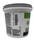Back of container showing product details for Premixed Tile Adhesive And Grout For Indoor And Outdoor Projects, Simplefix All In One.