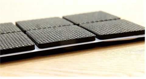 Non Slip Self Adhesive Furniture Feet Pads Set For Tables Chairs Sofas Round And Square Felt Floor Protectors shown on table