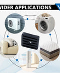 Image showing Four Pack Mini Split Anti Vibration Pads for Air Conditioners Shock Pads and Wall Mount Bracket in various applications.